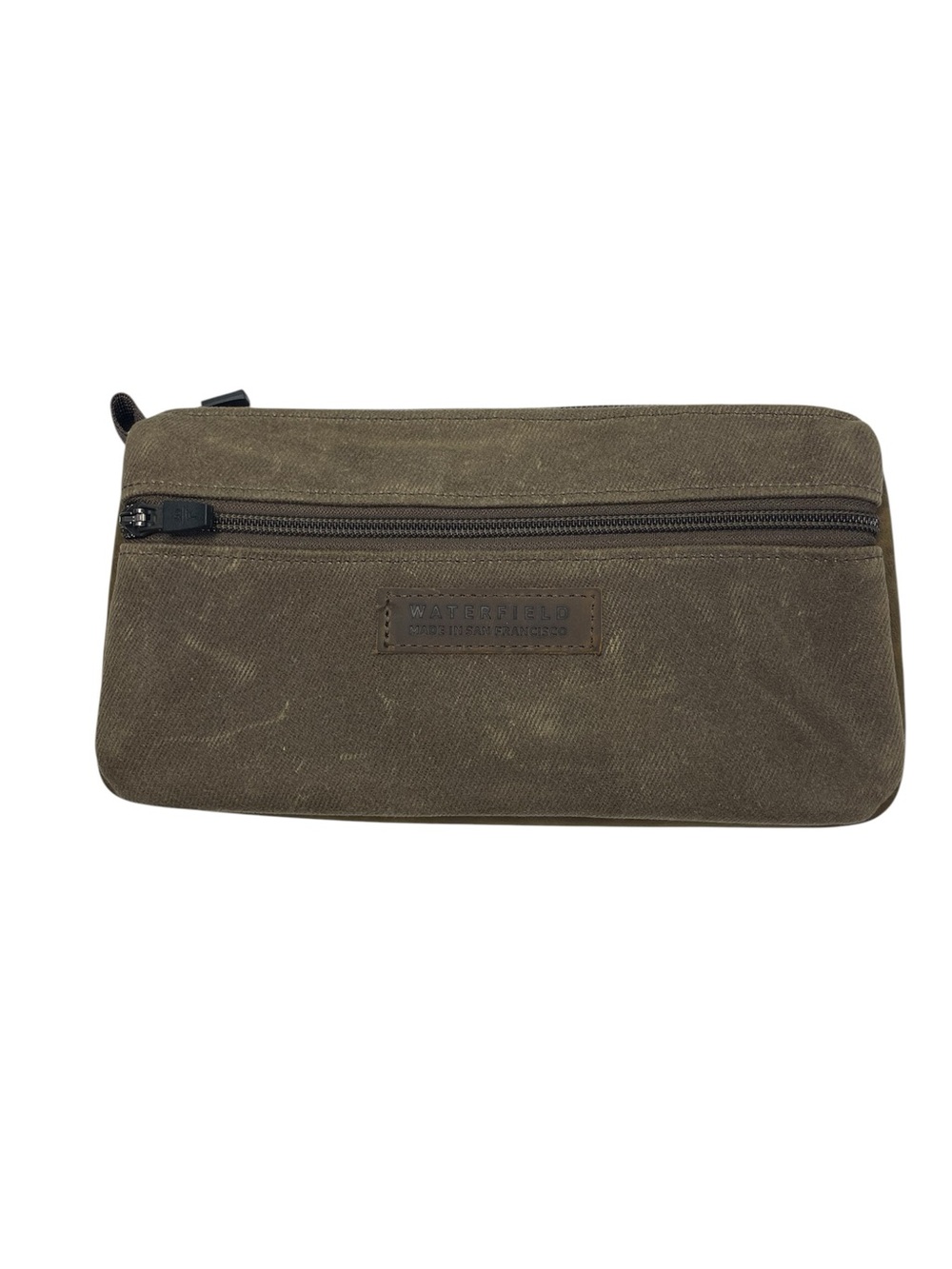 Waterfield Designs Padded Gear Pouch Bag Medium Waxed Canvas & Leather Trim OG